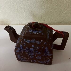 Vintage Unusual Handmade Clay Teapot